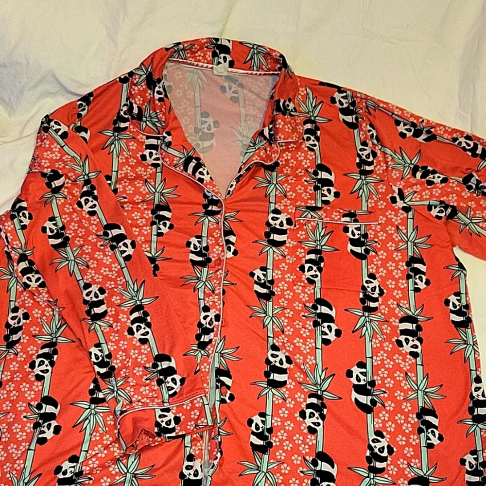 Panda print pj top, Size UK 22/US XXL